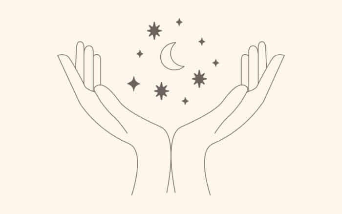 Icon Hände mit Sternen